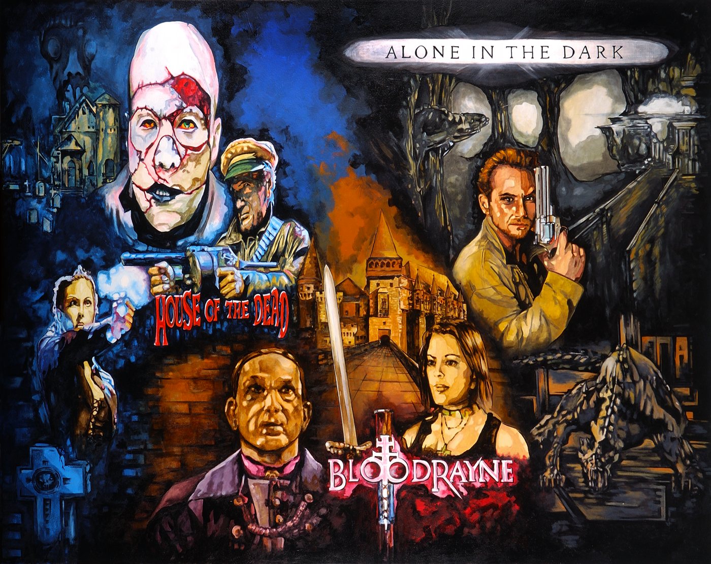 Filmplakat Alone in the Dark und BloodRayne, 2004, Werk 04B014