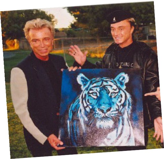 Siegfried & Roy with the tiger picture by Joe Muczka jr.